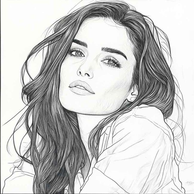 Desenhos de Demi Moore para Imprimir e Colorir 8
