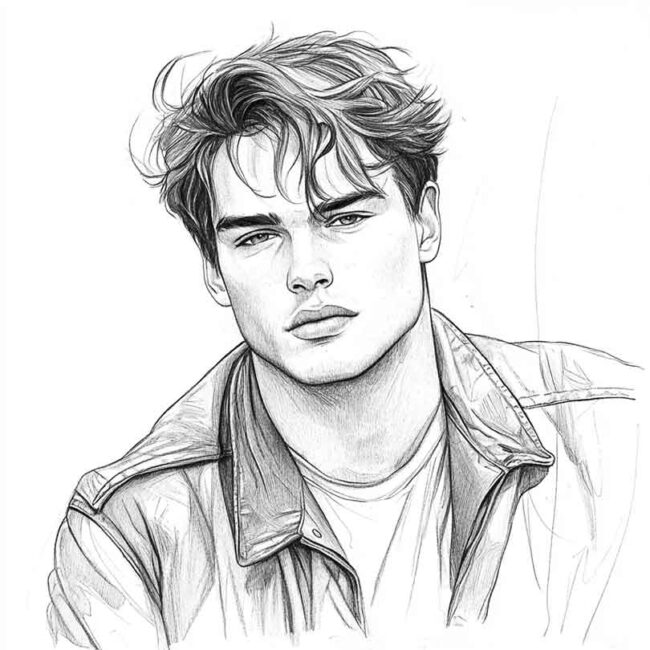 Desenhos de Nicholas Galitzine para Imprimir e Colorir 9