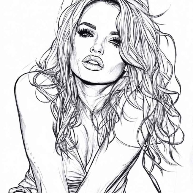Desenhos de Britney Spears para Imprimir e Colorir 8