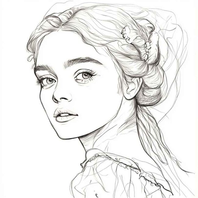 Desenhos de Dakota Fanning para Imprimir e Colorir 9