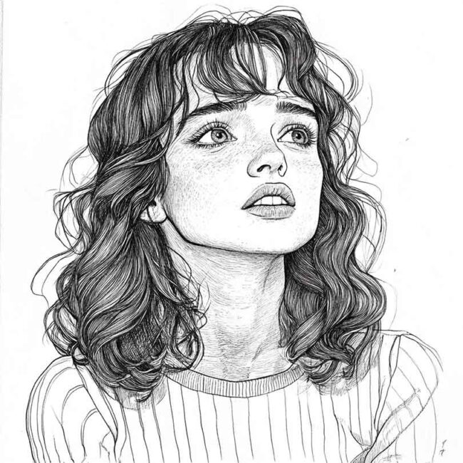 Desenhos de Ella Purnell para Imprimir e Colorir 8