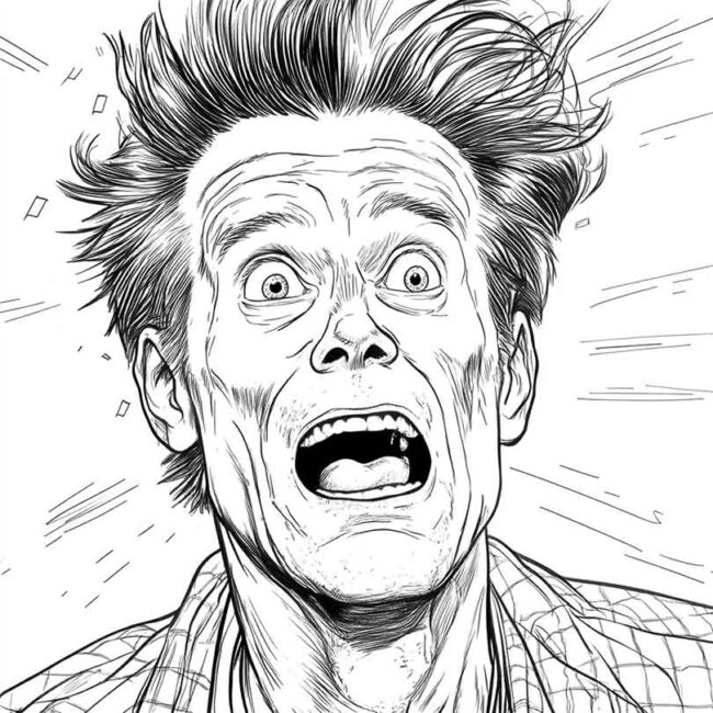 Desenhos de Jim Carrey para Imprimir e Colorir 9