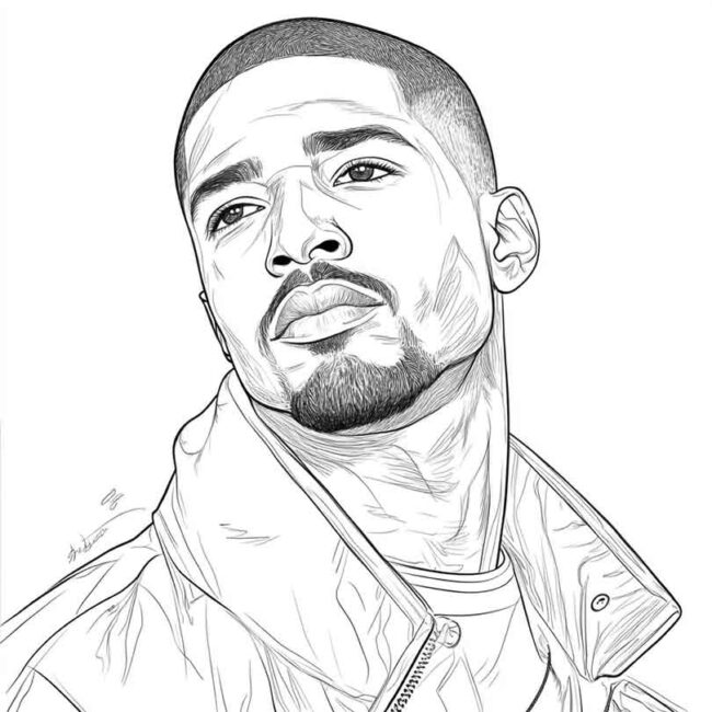 Desenhos de Michael B Jordan para Imprimir e Colorir 9 1