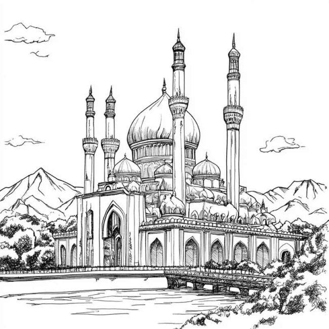 Desenhos de Cazaquistao para Imprimir e Colorir 7