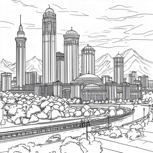 Desenhos de Cazaquistao para Imprimir e Colorir 3