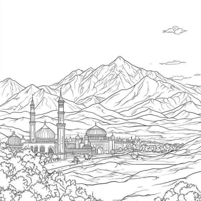 Desenhos de Cazaquistao para Imprimir e Colorir 12