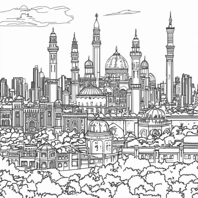 Desenhos de Cazaquistao para Imprimir e Colorir 19