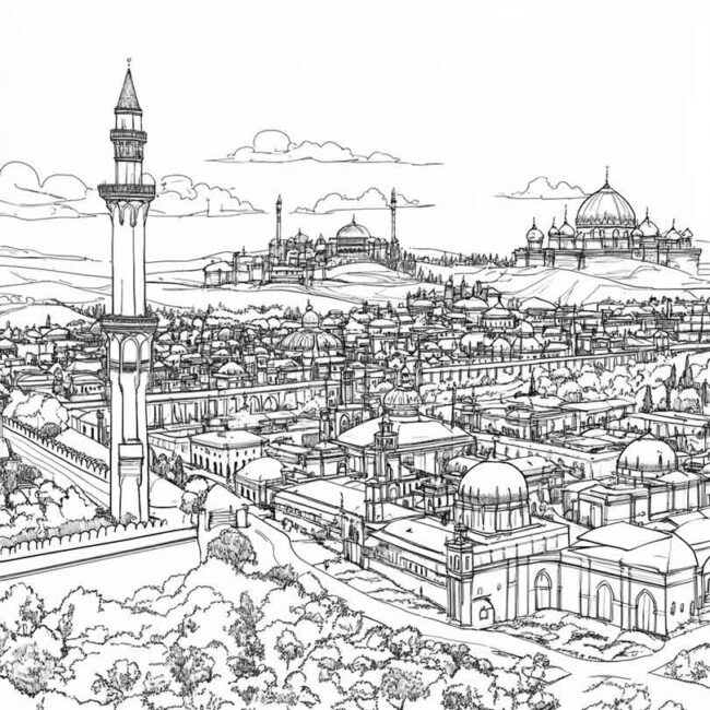 Desenhos de Cazaquistao para Imprimir e Colorir 2