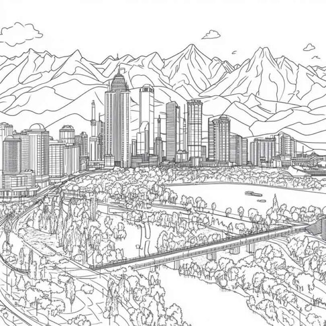 Desenhos de Cazaquistao para Imprimir e Colorir 21