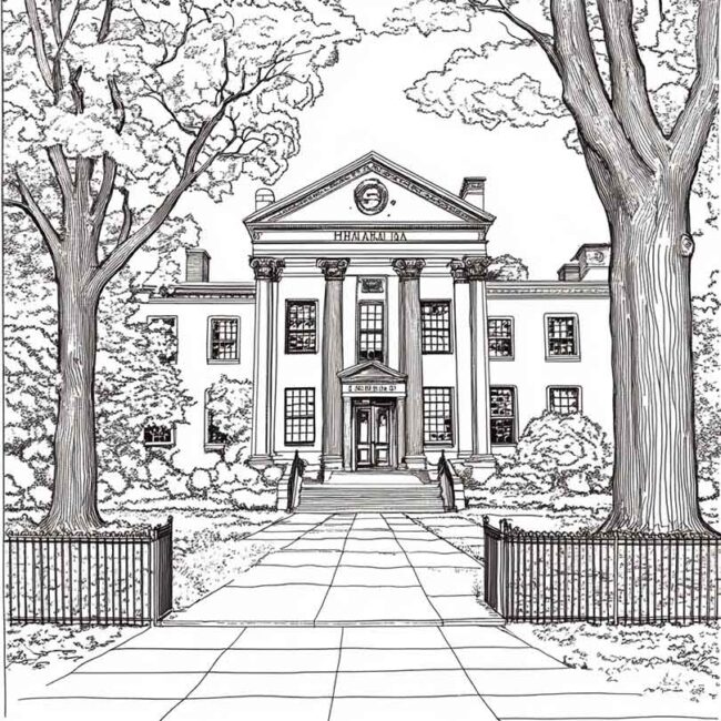 Desenhos da Universidade de Harvard para Imprimir 3 Desenhos da Universidade de Harvard para Imprimir 3