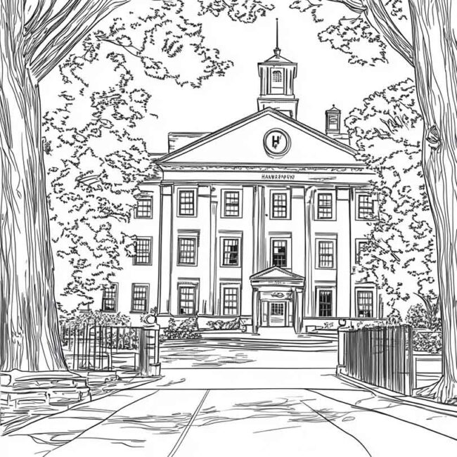 Desenhos da Universidade de Harvard para Imprimir 12 Desenhos da Universidade de Harvard para Imprimir 12