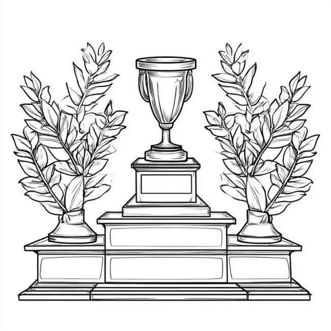Desenhos de Podium para Imprimir e Colorir 9 Desenhos de Podium para Imprimir e Colorir 9