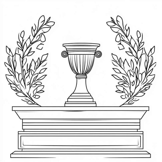 Desenhos de Podium para Imprimir e Colorir 16 Desenhos de Podium para Imprimir e Colorir 16