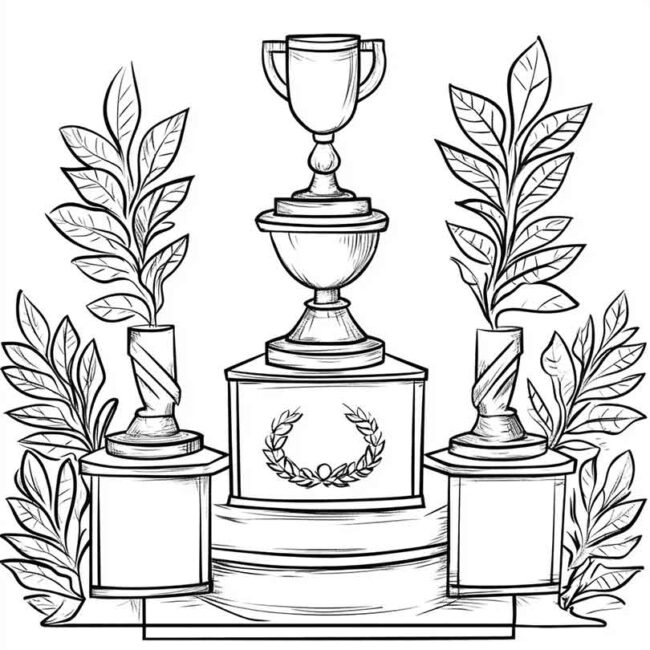 Desenhos de Podium para Imprimir e Colorir 12 Desenhos de Podium para Imprimir e Colorir 12