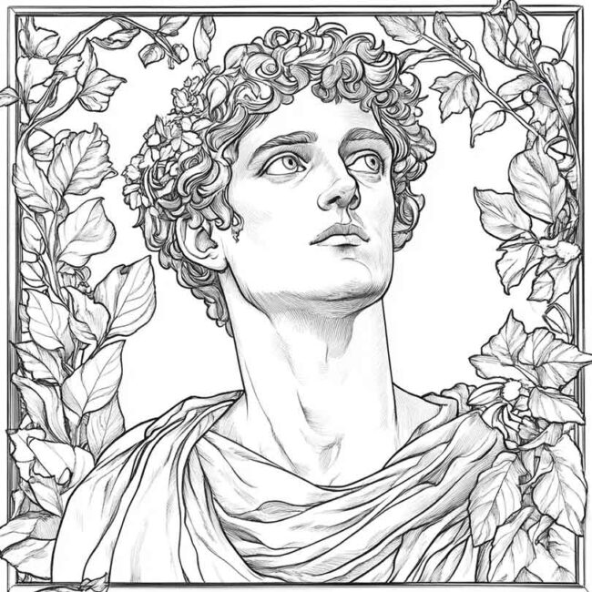 Desenhos de Orfeu para Imprimir e Colorir 9