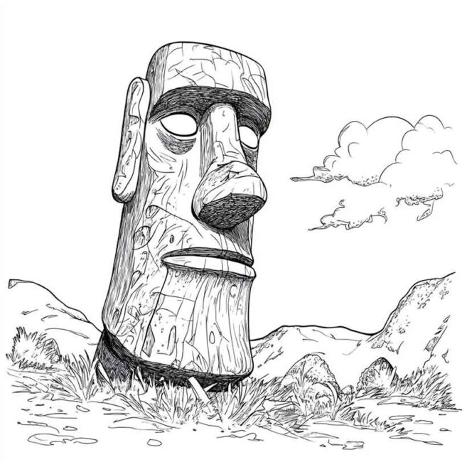 Desenhos da Ilha de Pascoa para Imprimir e Colorir 18 Desenhos da Ilha de Pascoa para Imprimir e Colorir 18
