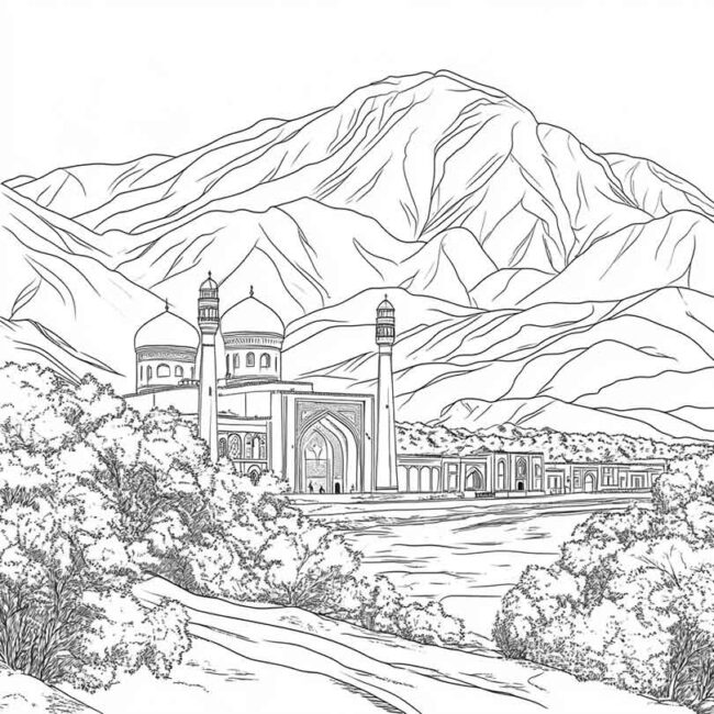Desenhos da Uzbequistao para Imprimir e Colorir 9 Desenhos da Uzbequistao para Imprimir e Colorir 9