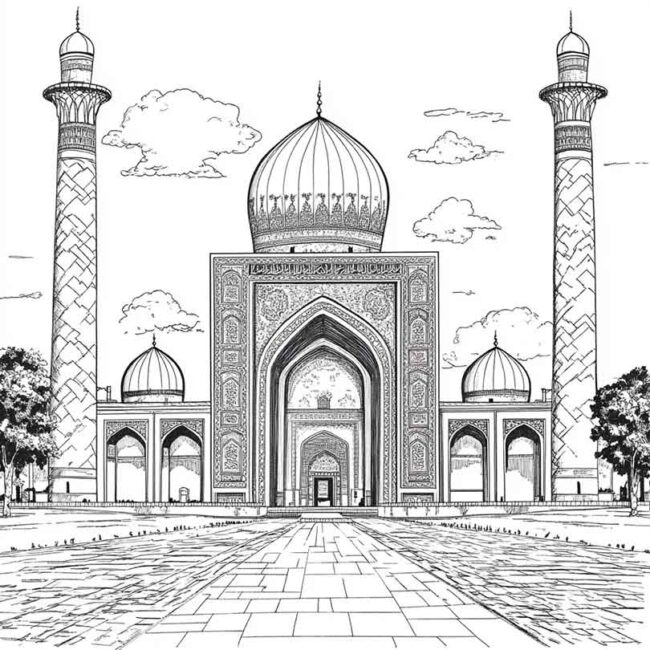 Desenhos da Uzbequistao para Imprimir e Colorir 8 Desenhos da Uzbequistao para Imprimir e Colorir 8