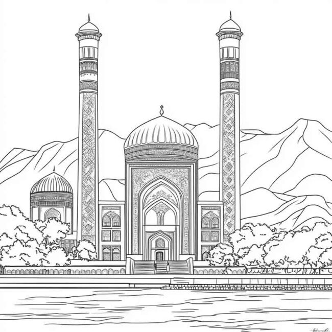 Desenhos da Uzbequistao para Imprimir e Colorir 28 Desenhos da Uzbequistao para Imprimir e Colorir 28