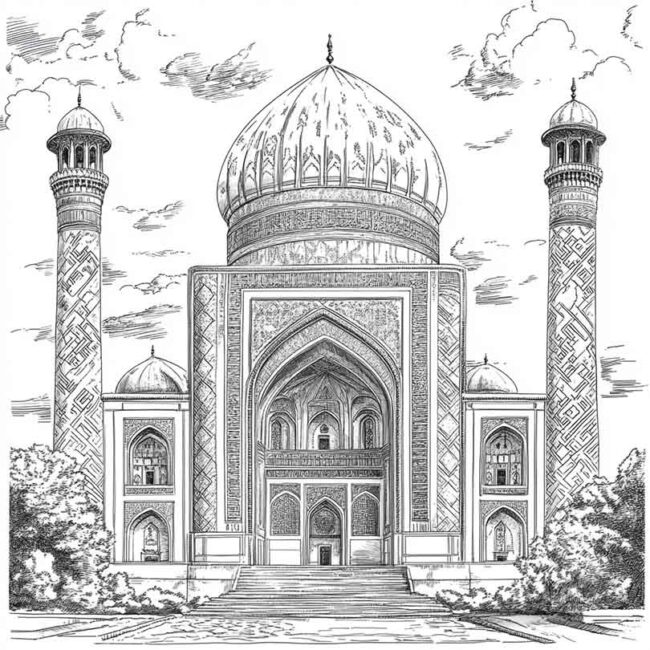 Desenhos da Uzbequistao para Imprimir e Colorir 4 Desenhos da Uzbequistao para Imprimir e Colorir 4