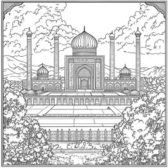 Desenhos da Uzbequistao para Imprimir e Colorir 3 Desenhos da Uzbequistao para Imprimir e Colorir 3