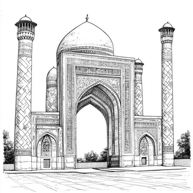 Desenhos da Uzbequistao para Imprimir e Colorir 13 Desenhos da Uzbequistao para Imprimir e Colorir 13
