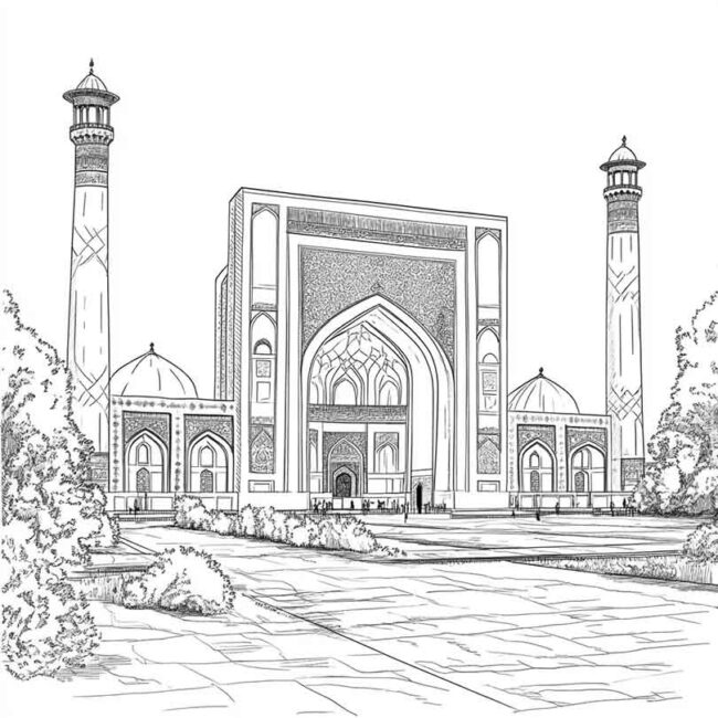 Desenhos da Uzbequistao para Imprimir e Colorir 16 Desenhos da Uzbequistao para Imprimir e Colorir 16