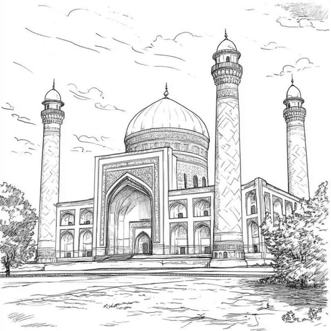 Desenhos da Uzbequistao para Imprimir e Colorir 14 Desenhos da Uzbequistao para Imprimir e Colorir 14