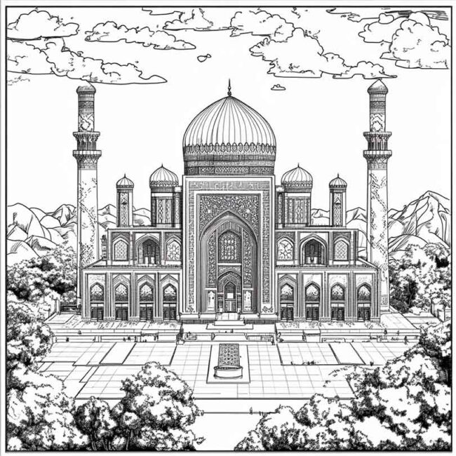 Desenhos da Uzbequistao para Imprimir e Colorir 25 Desenhos da Uzbequistao para Imprimir e Colorir 25