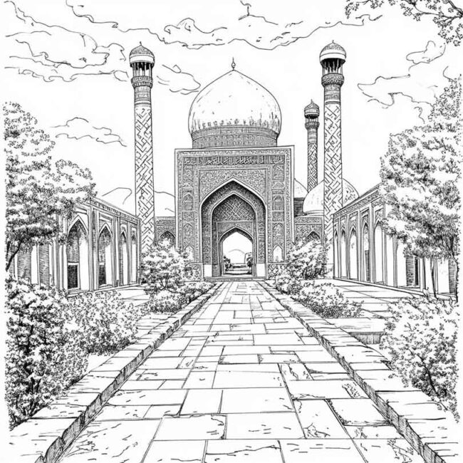 Desenhos da Uzbequistao para Imprimir e Colorir 2 Desenhos da Uzbequistao para Imprimir e Colorir 2