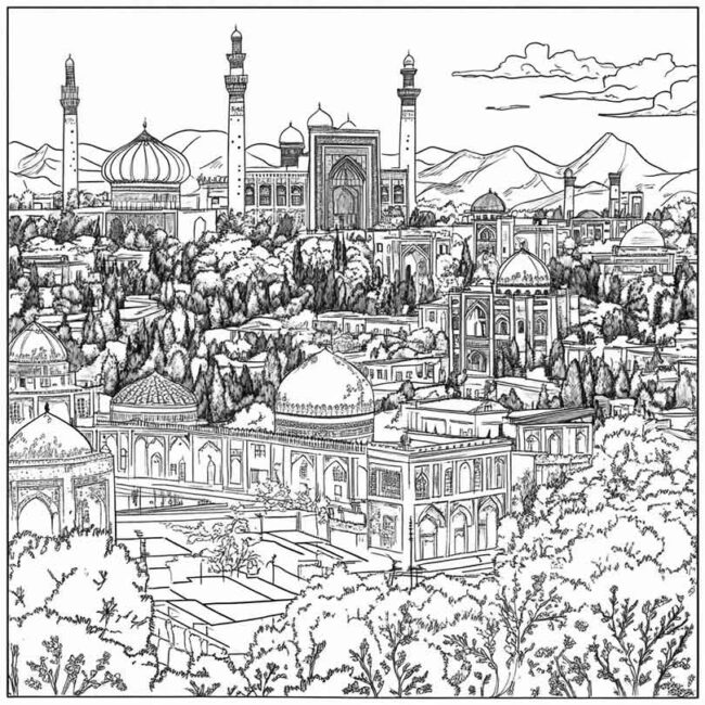 Desenhos da Uzbequistao para Imprimir e Colorir 27 Desenhos da Uzbequistao para Imprimir e Colorir 27