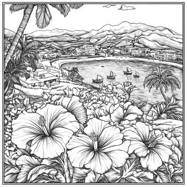 Desenhos da Acapulco para Imprimir e Colorir 7