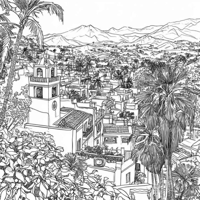 Desenhos da Acapulco para Imprimir e Colorir 6