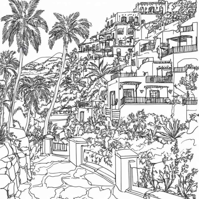 Desenhos da Acapulco para Imprimir e Colorir 10
