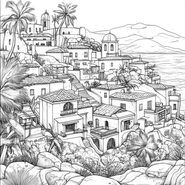 Desenhos da Acapulco para Imprimir e Colorir 11