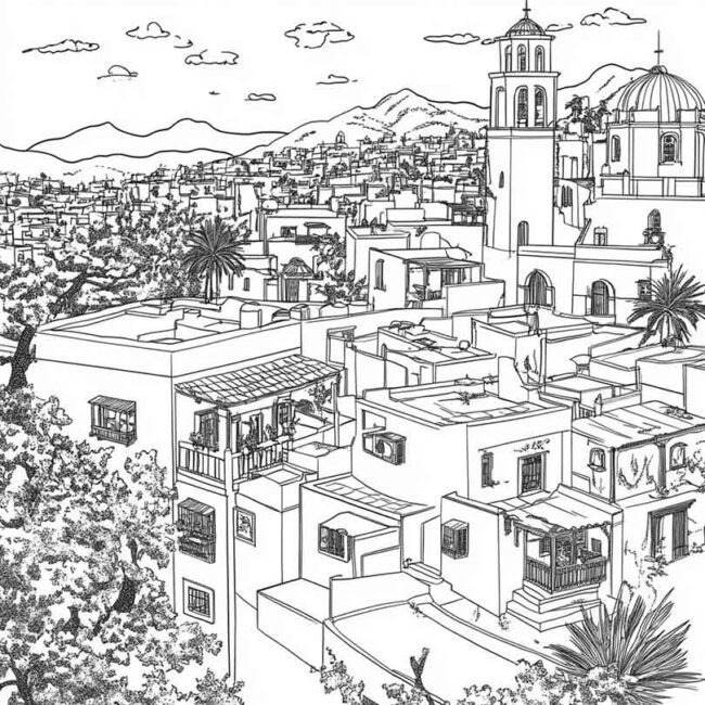 Desenhos da Acapulco para Imprimir e Colorir 18