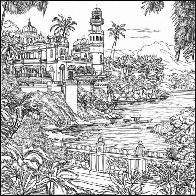 Desenhos da Acapulco para Imprimir e Colorir 5