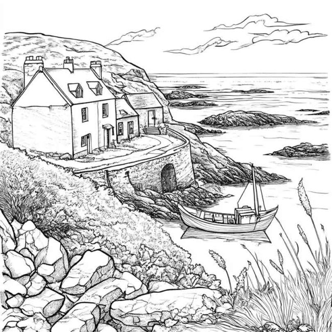 Desenhos da Irlanda do Norte para Imprimir e Colorir 4