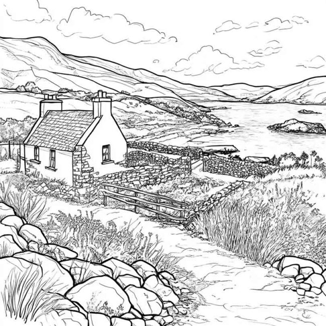 Desenhos da Irlanda do Norte para Imprimir e Colorir 5