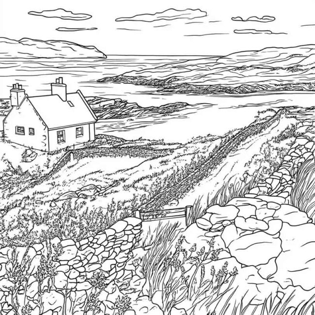 Desenhos da Irlanda do Norte para Imprimir e Colorir 9