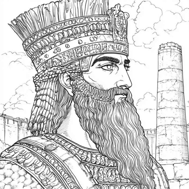 Desenhos de Nabucodonosor para Imprimir e Colorir 2 Desenhos de Nabucodonosor para Imprimir e Colorir 2