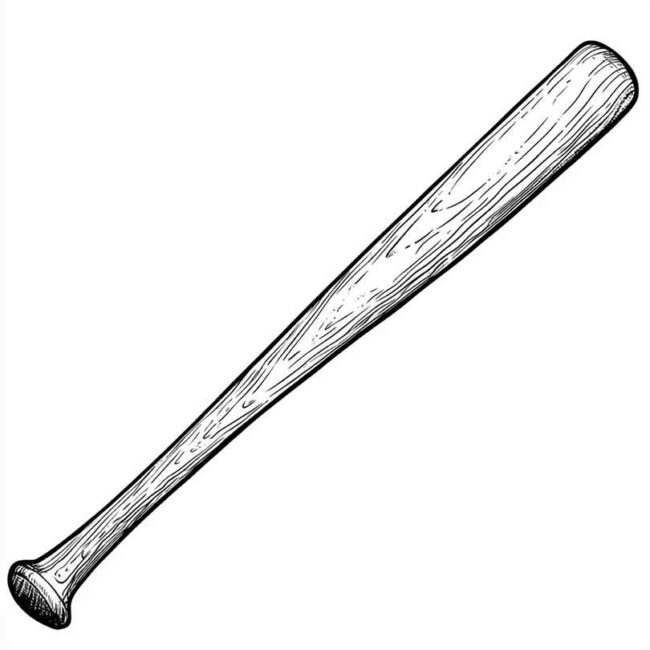 Desenhos de Bastao de Baseball para Imprimir e Colorir 7