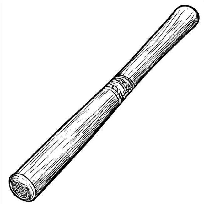 Desenhos de Bastao de Baseball para Imprimir e Colorir 23