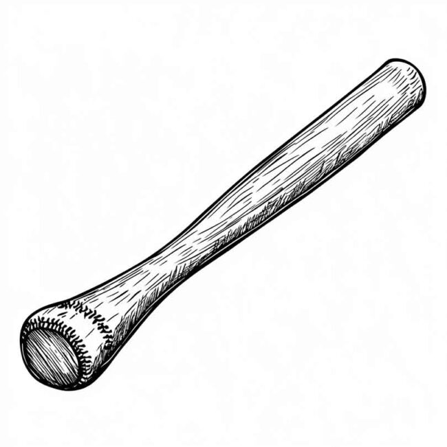 Desenhos de Bastao de Baseball para Imprimir e Colorir 19