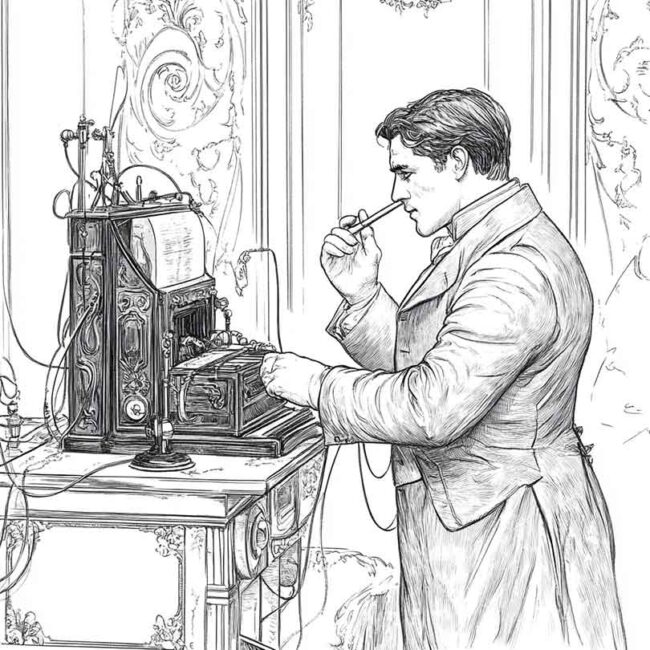 desenhos de telegrafo para imprimir e colorir pintar png 9