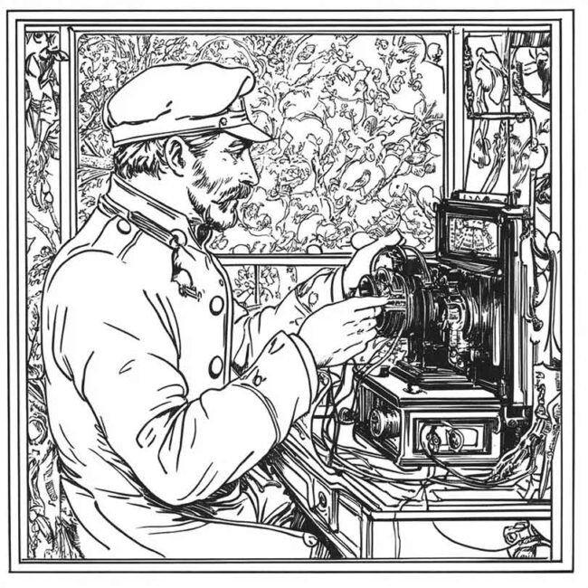 desenhos de telegrafo para imprimir e colorir pintar png 26