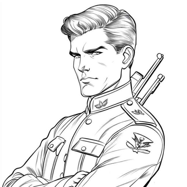 desenhos de tenente para imprimir e colorir pintar png 17