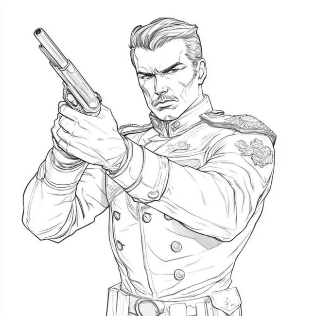 desenhos de tenente para imprimir e colorir pintar png 12