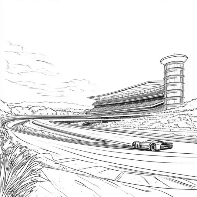 Desenhos do Autodromo de Interlagos para Imprimir e Colorir 22