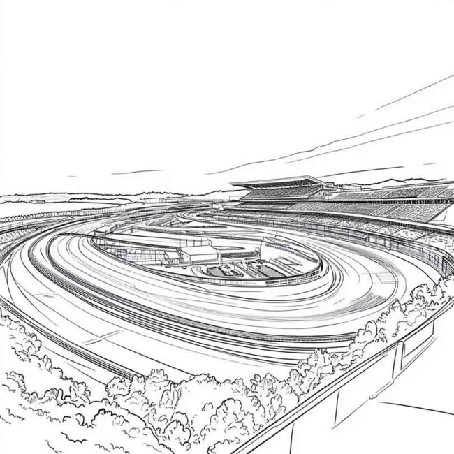 Desenhos do Autodromo de Interlagos para Imprimir e Colorir 19